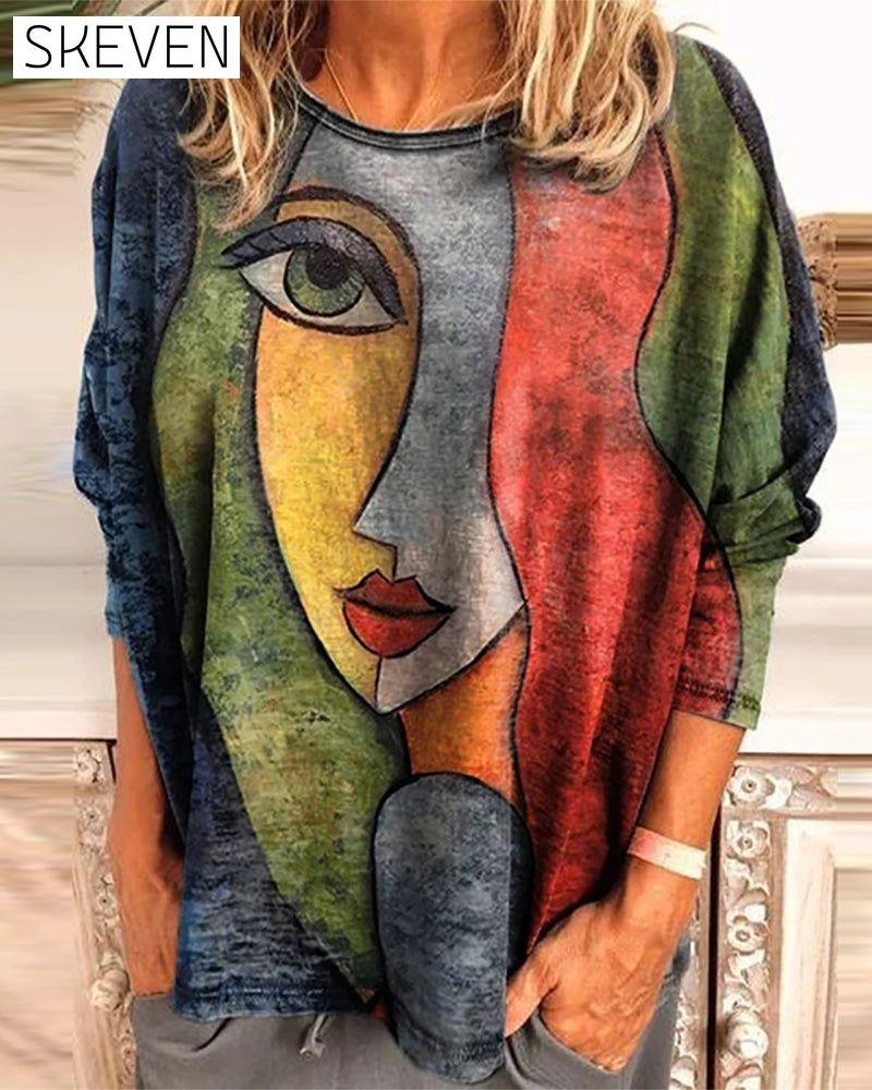 Langarmshirt mit Figurenprint