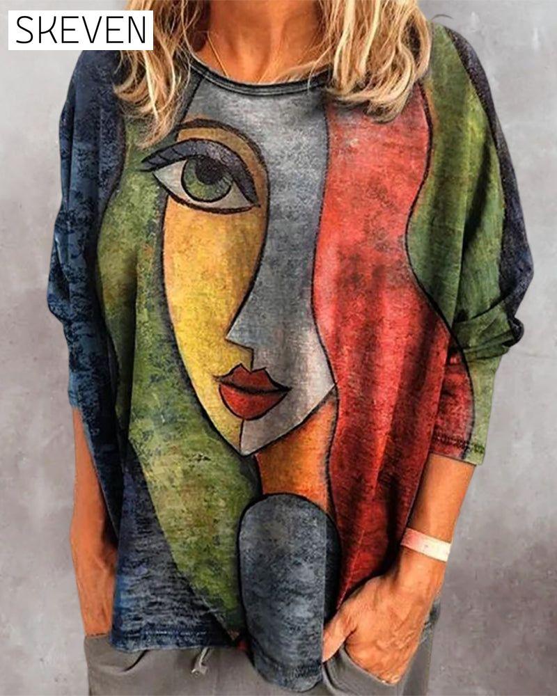 Langarmshirt mit Figurenprint