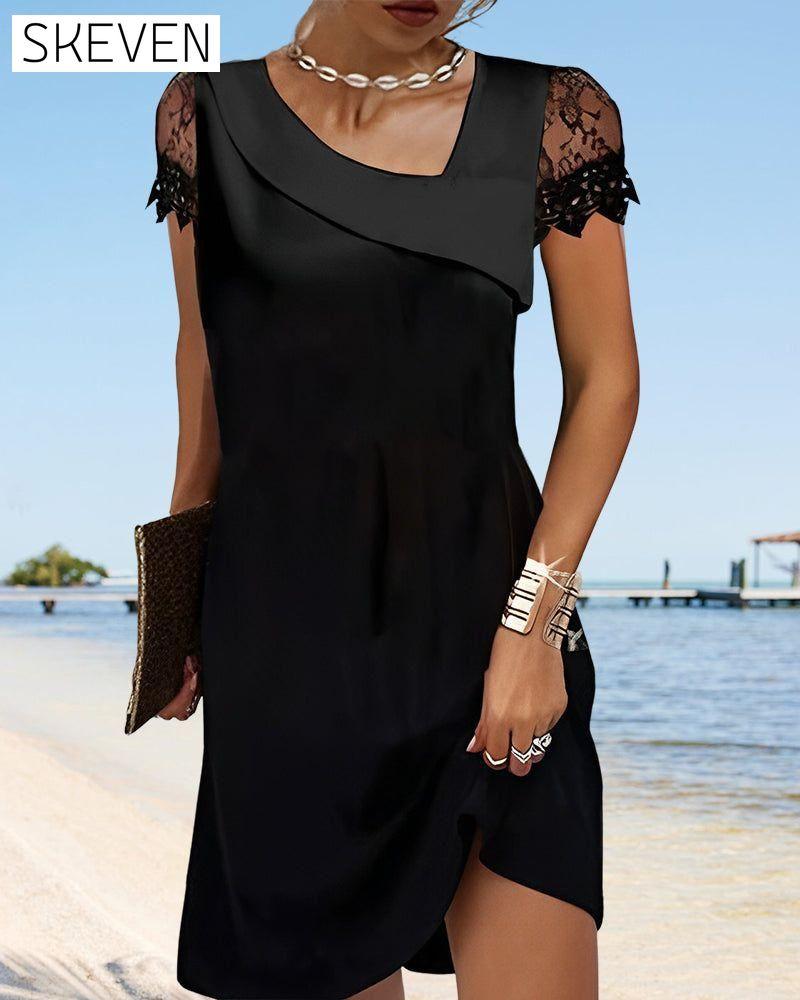Elegant lace fitted dress 23BF Casual Dresses Clothes Dresses Summer