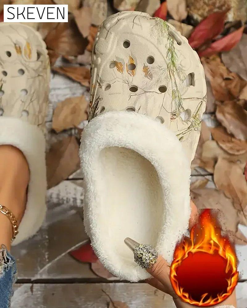 Stylish Pattern Anti-Slip Crotched Slippers