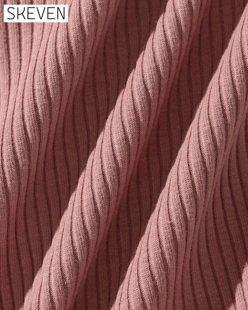 Ladies'  Breathable Vertical Striped Texture Feel Comfortable Fashionable Mid-Waist Brief