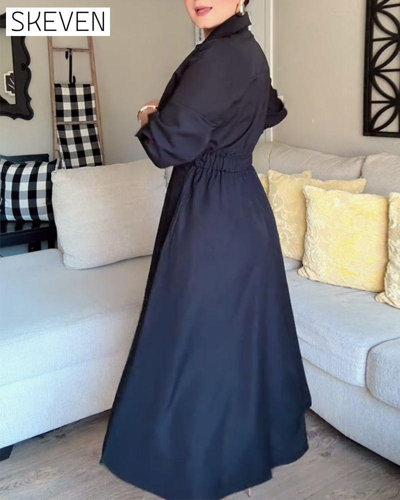 Robe chemise à revers