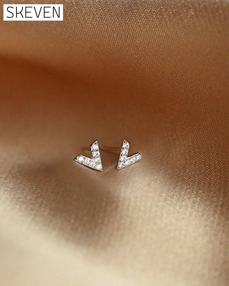 Sterling silver star earrings