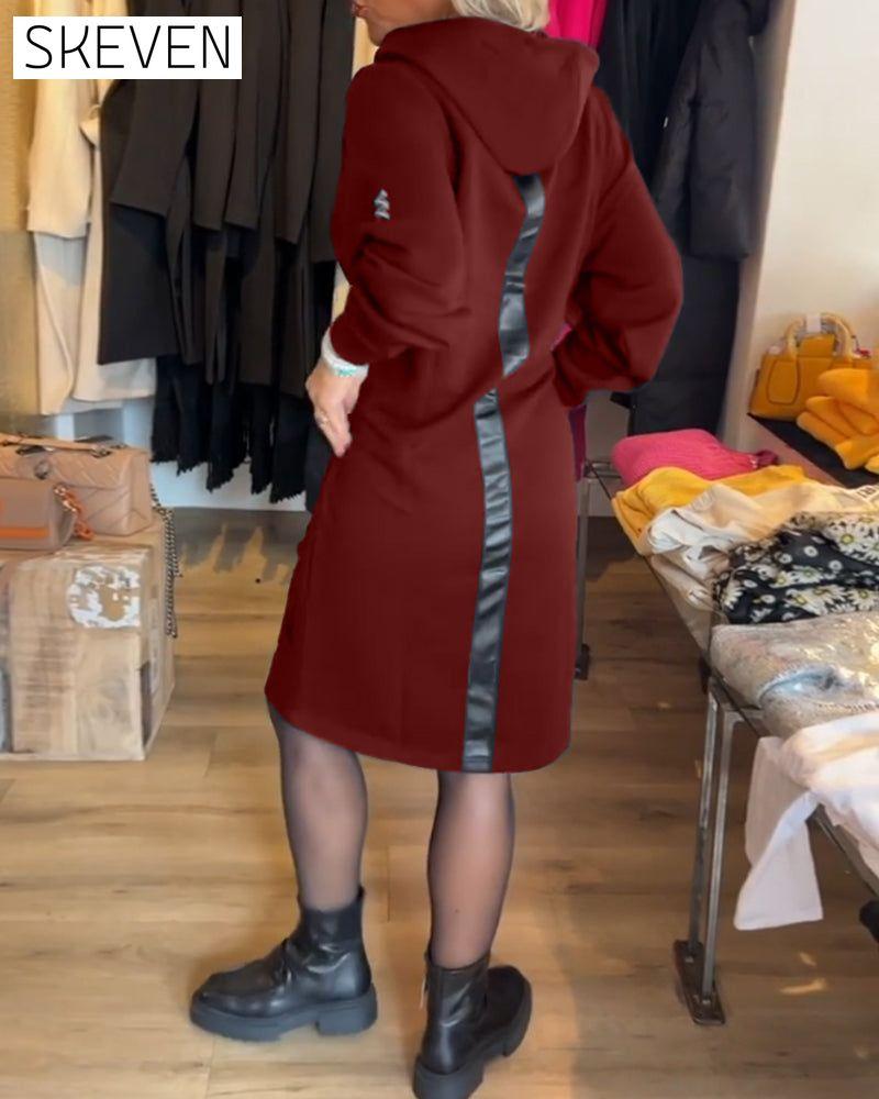Kapuzenkleid mit Taschen