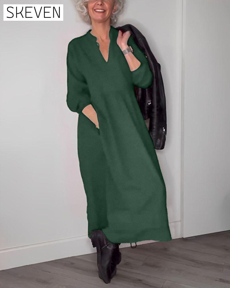 V-neck Elegant Long Sleeve dress 2022 f/w 2023 F/W 23BF casual dresses Clothes Dresses spring