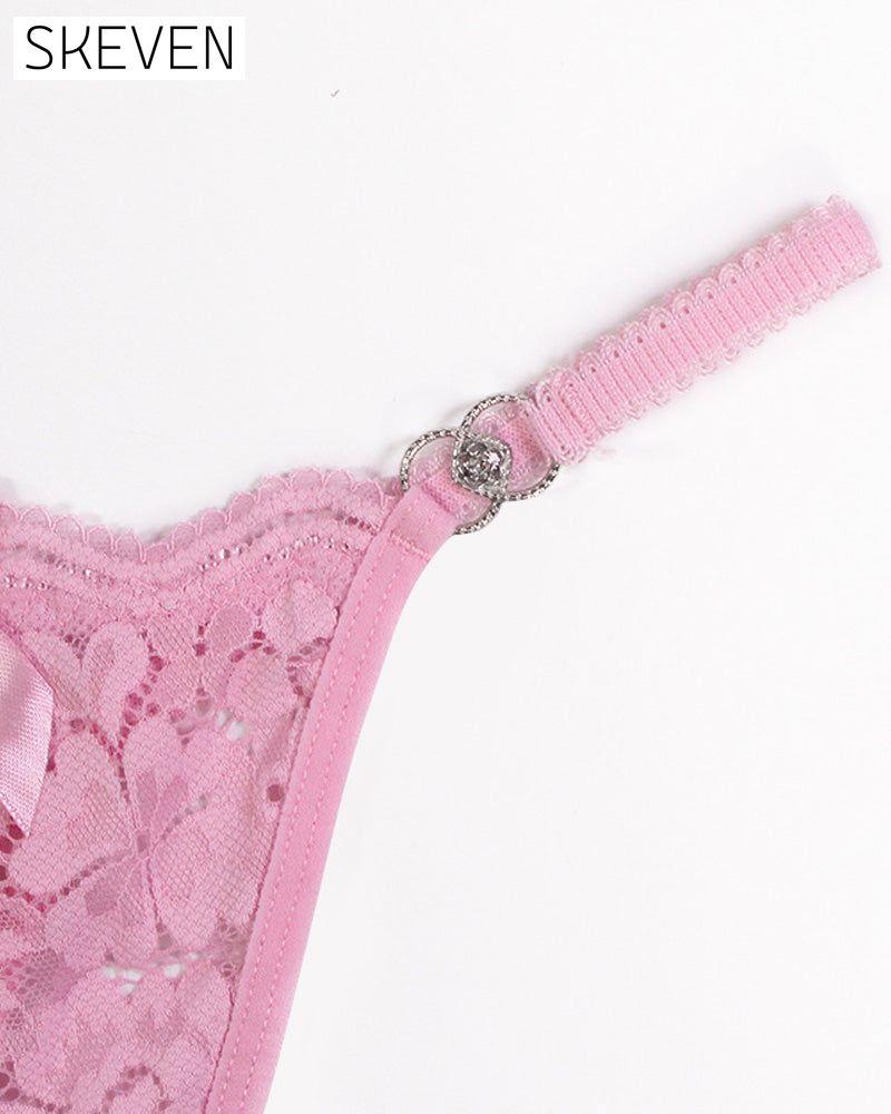 Sexy Bow Lace G-String Thong