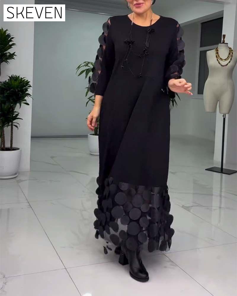 3D-Stickerei-Modekleid