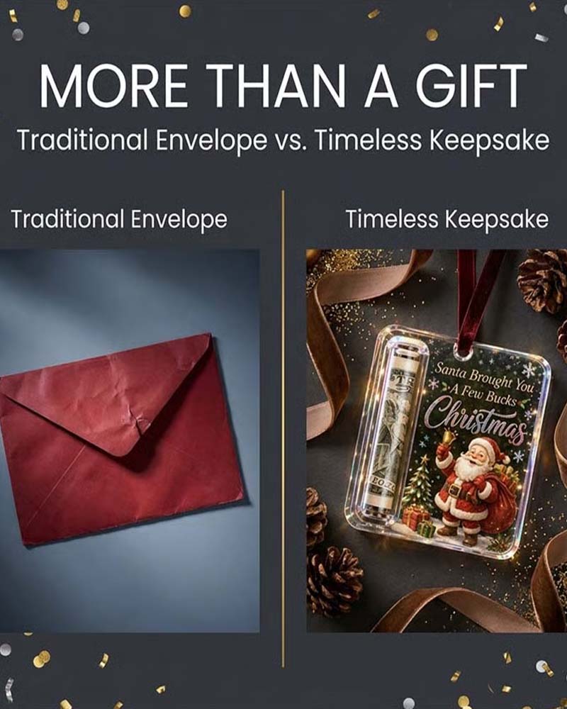 Christmas Cash Gift Ornament