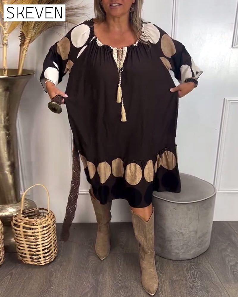 Robe à pois tendance