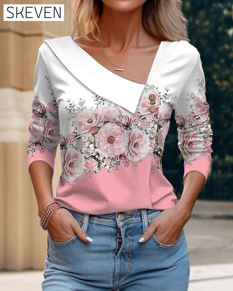 Paneel-Blumen-Top