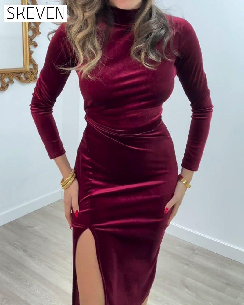 Lässiges Kleid mit abstraktem Muster