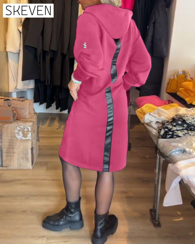 Kapuzenkleid mit Taschen