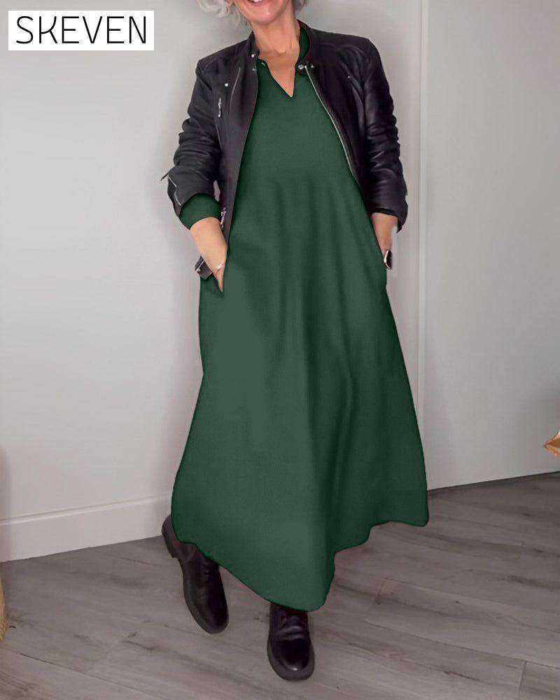 V-neck Elegant Long Sleeve dress 2022 f/w 2023 F/W 23BF casual dresses Clothes Dresses spring