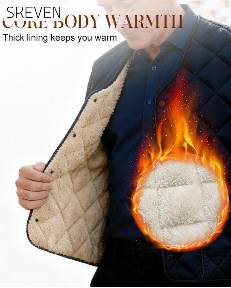 Men's Casual Quilted Thermal-Lined Vest