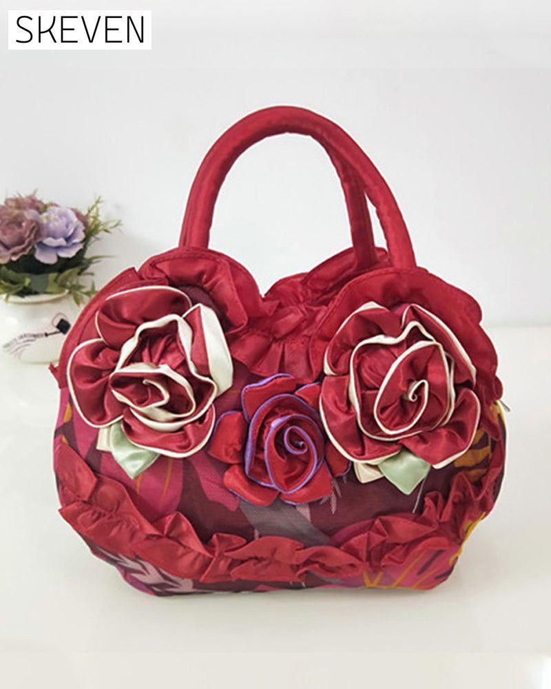 Flower fashion handbag