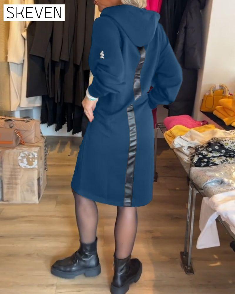 Kapuzenkleid mit Taschen