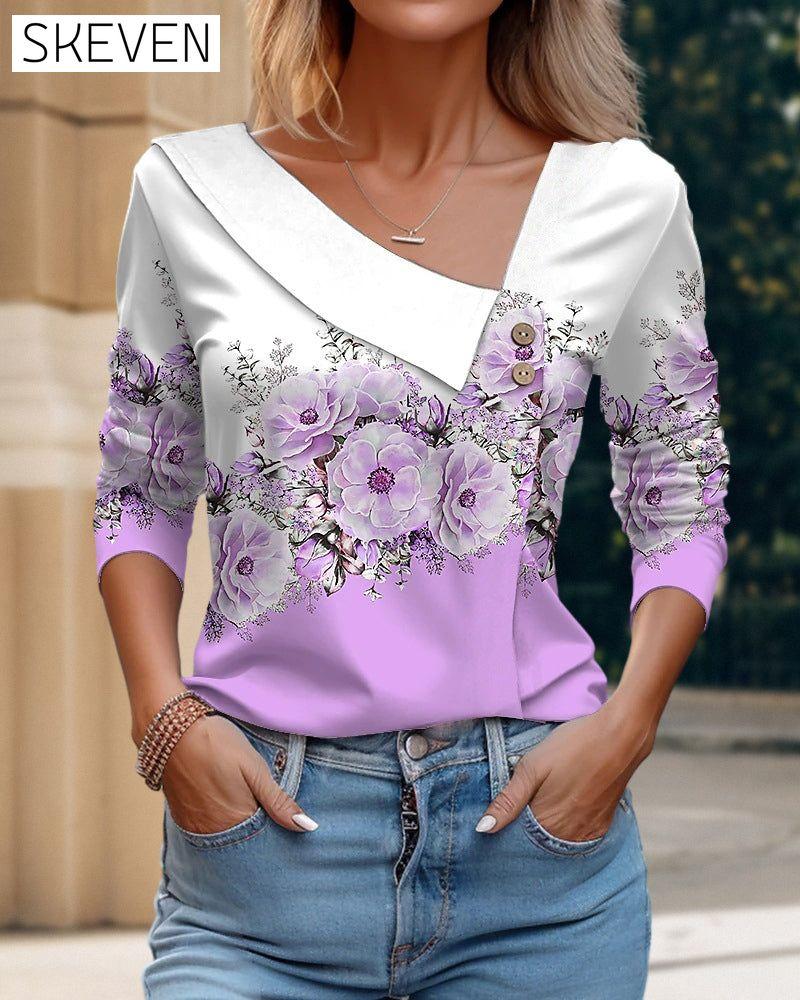 Paneel-Blumen-Top