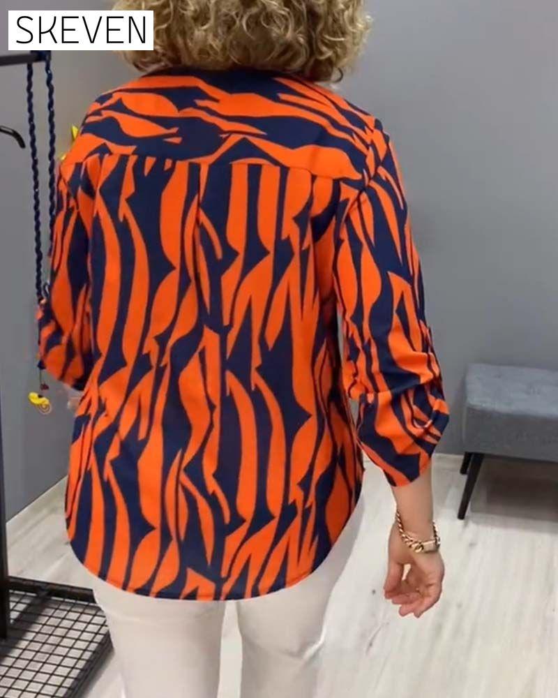 Bedruckte Freizeitbluse