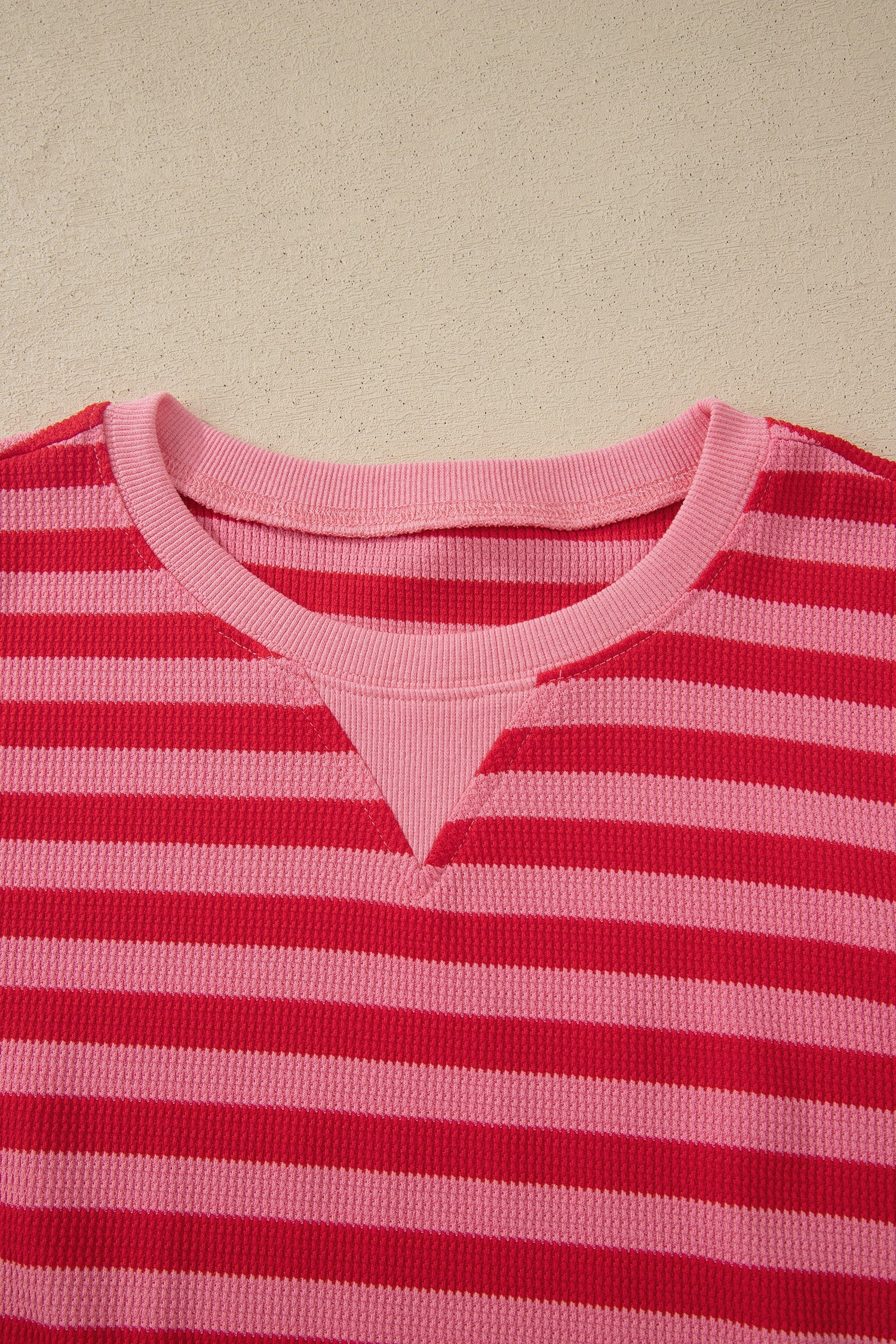 Stripe Puff Sleeve T-Shirt & Drawstring Shorts Set