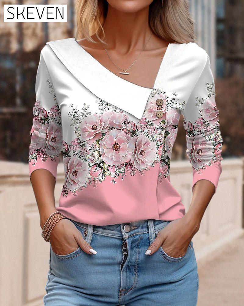 Paneel-Blumen-Top