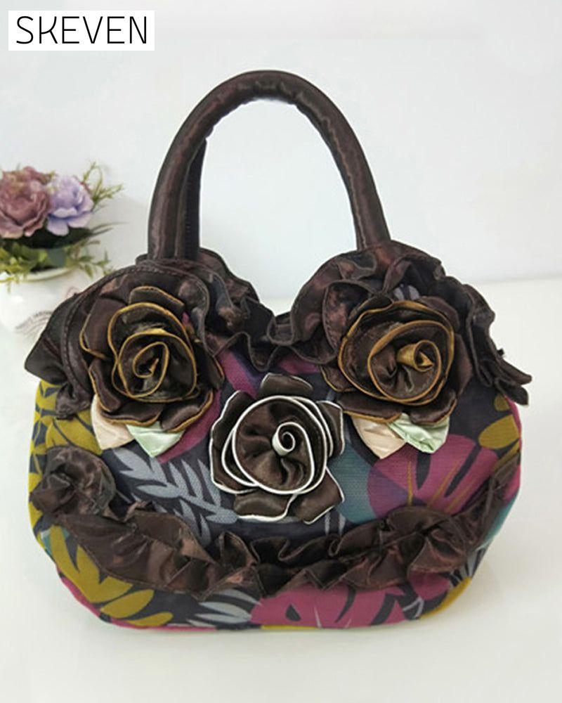Flower fashion handbag