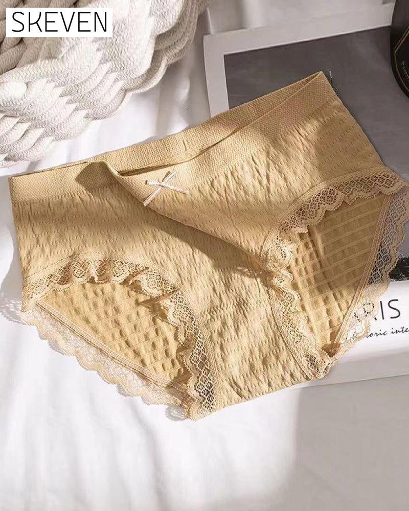 Graphene cotton briefs Yellow 5pcs 23BF lingerie