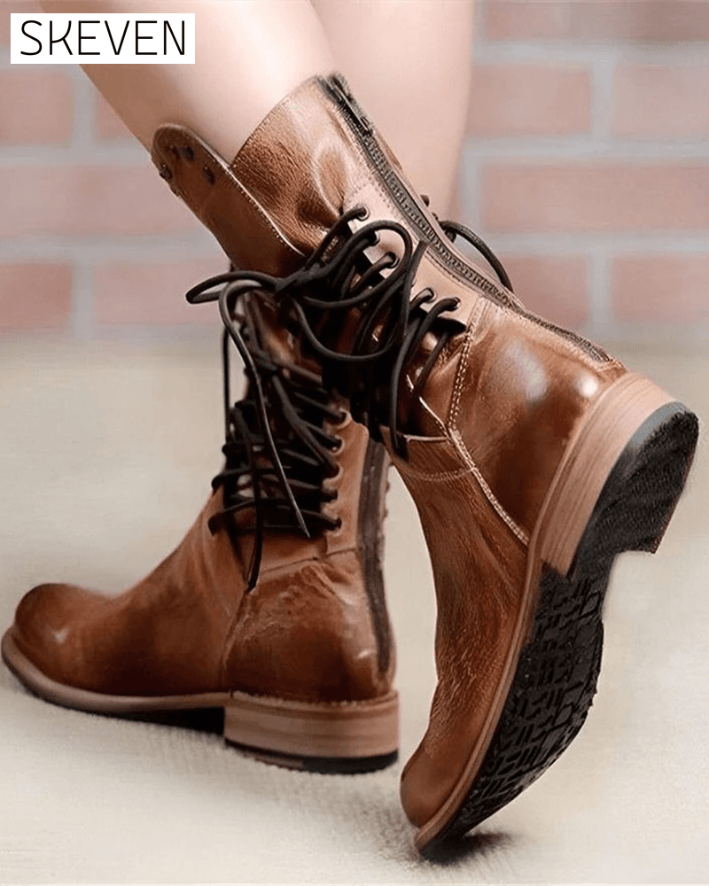 🔥 Latest 2025 🔥 Vintage Women's Boots With Side Lacing