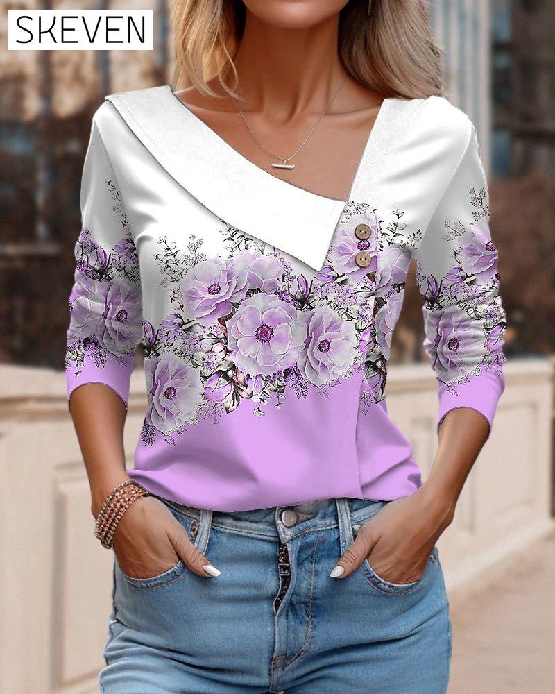 Paneel-Blumen-Top