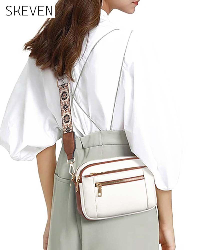 Multifunctional zipper crossbody bag