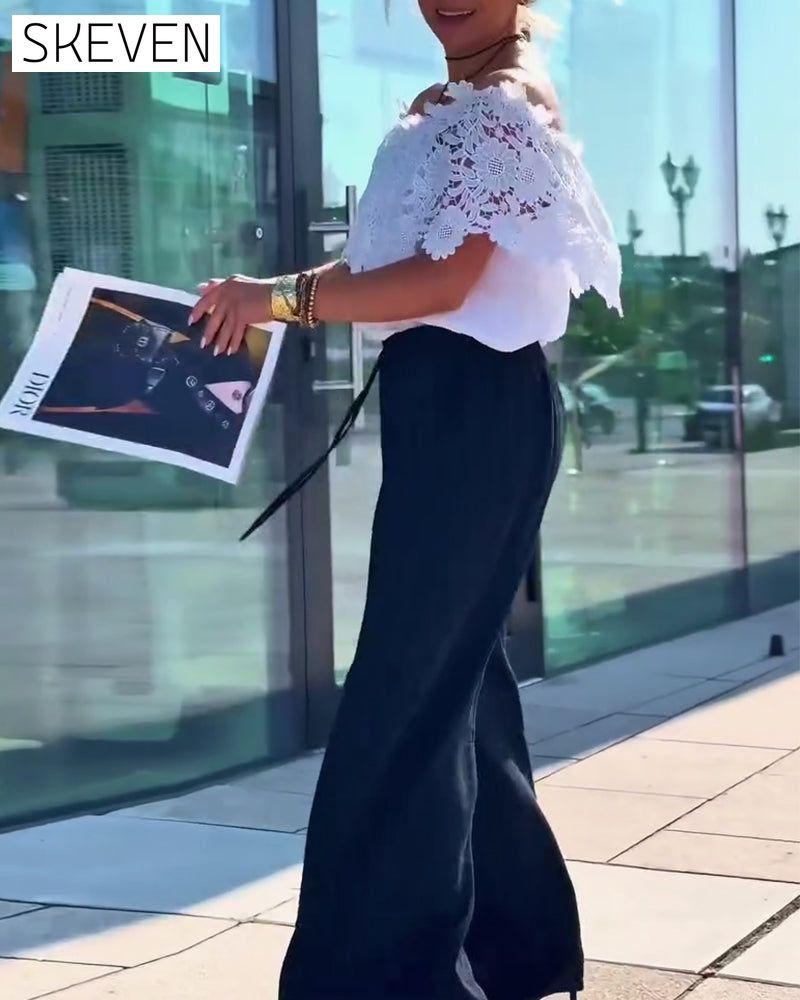 Blouse en dentelle tendance
