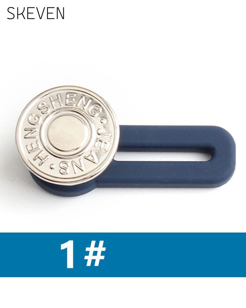 Bouton d'extension de taille en métal à ressort pour jeans