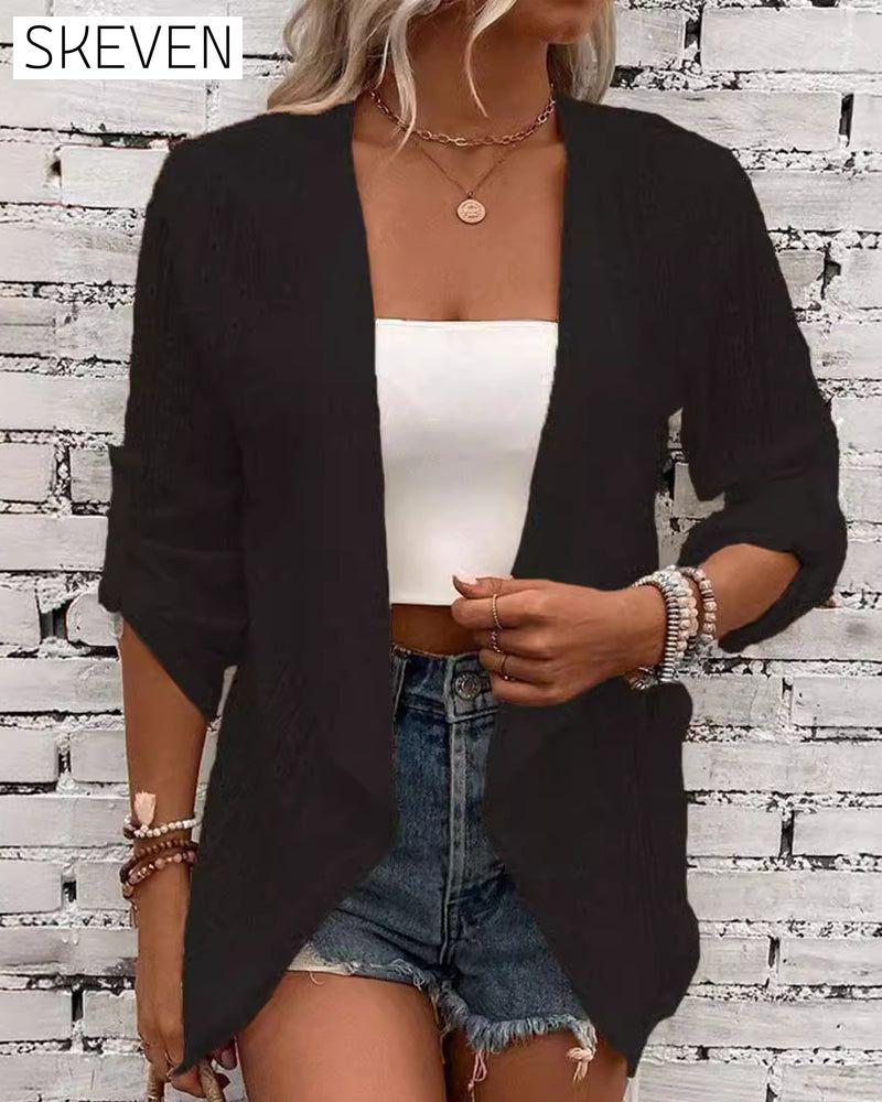 Schlichter, eleganter Cardigan in Unifarbe