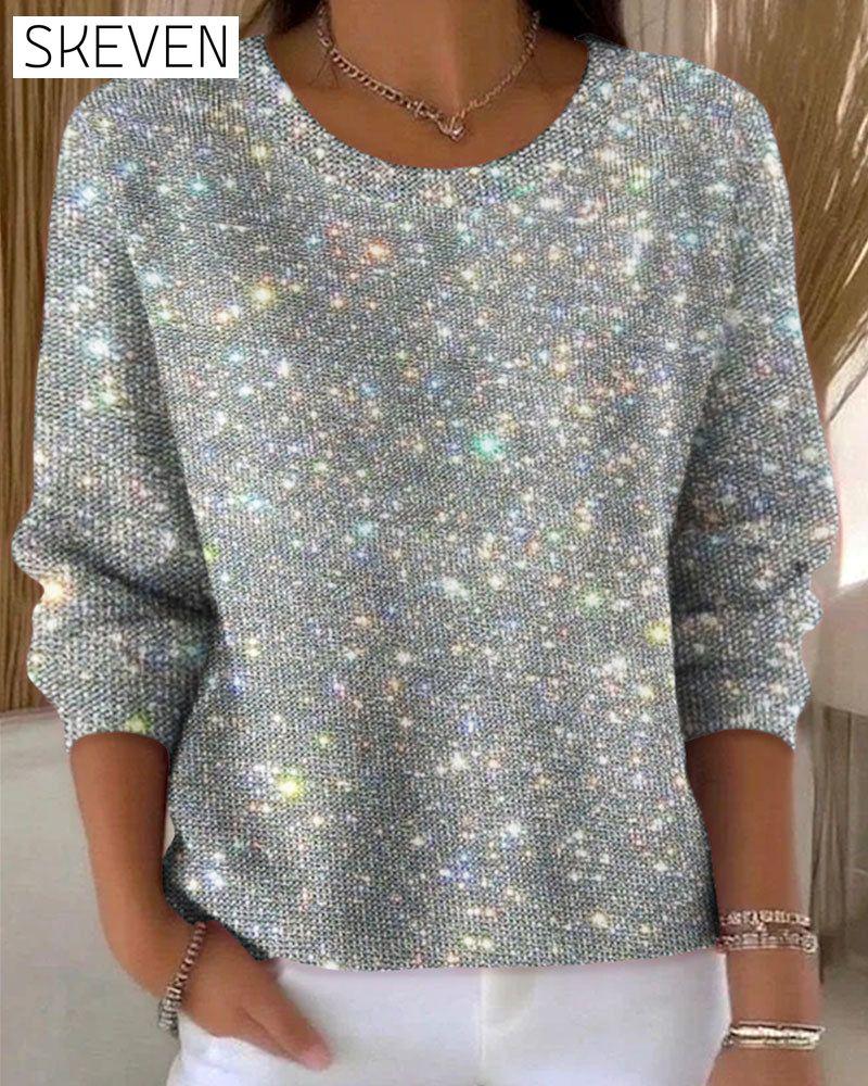 Casual Crew Neck Sweatshirt