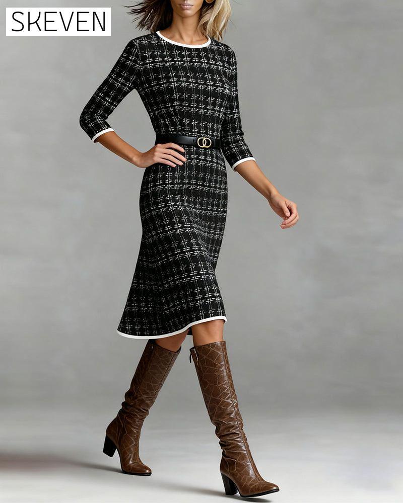 Robe Chanel à col rond