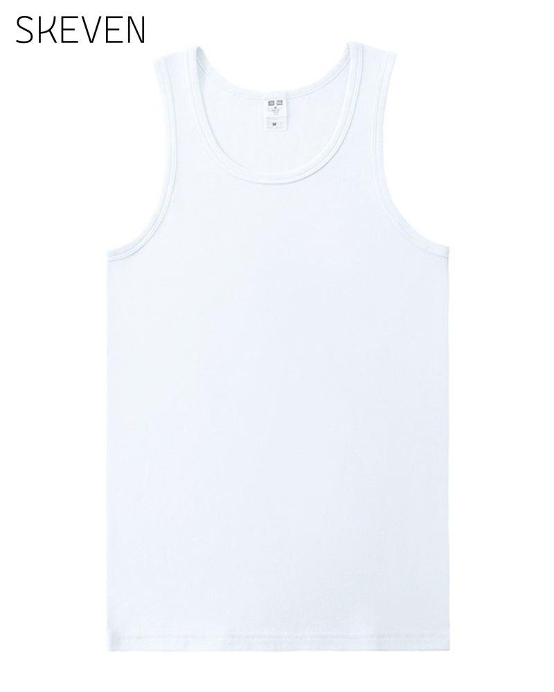 Men's solid color sleeveless vest