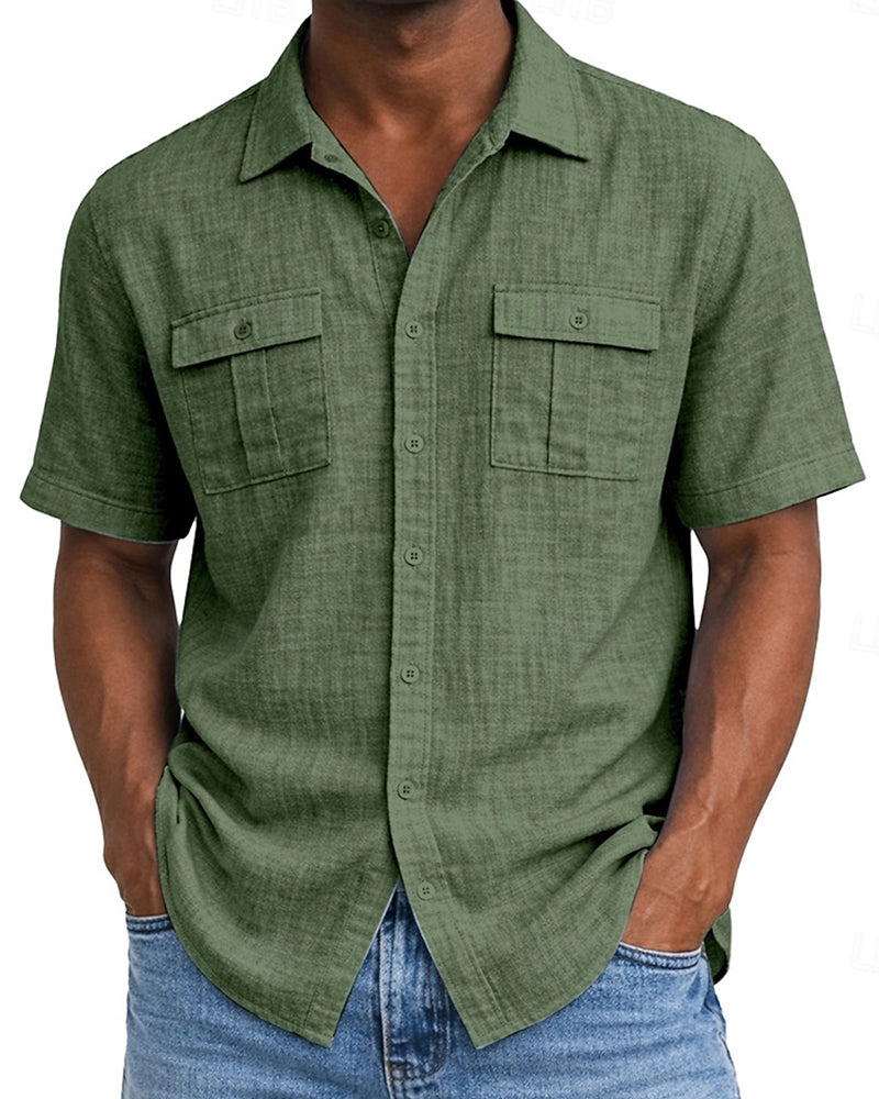 Men's Pocket Short Sleeve Shirt