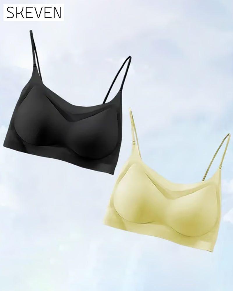 Soutien-gorge ultra-fin, sans coutures, en soie glacée, ultra confortable.