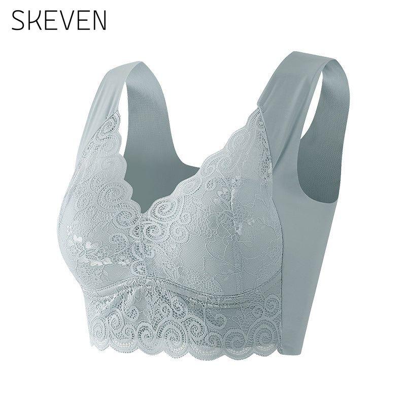 Seamless Push Up Wireless Lace Bra