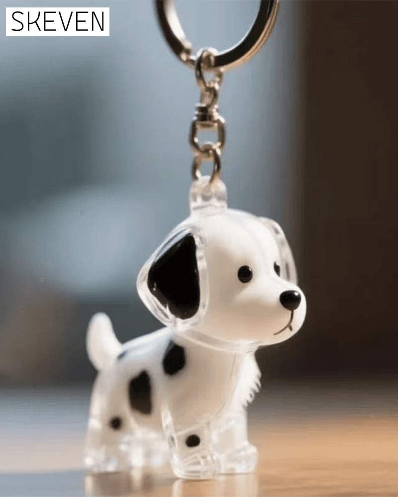 Dog Hair Keepsake Keychain - Memory Capsule Pendant