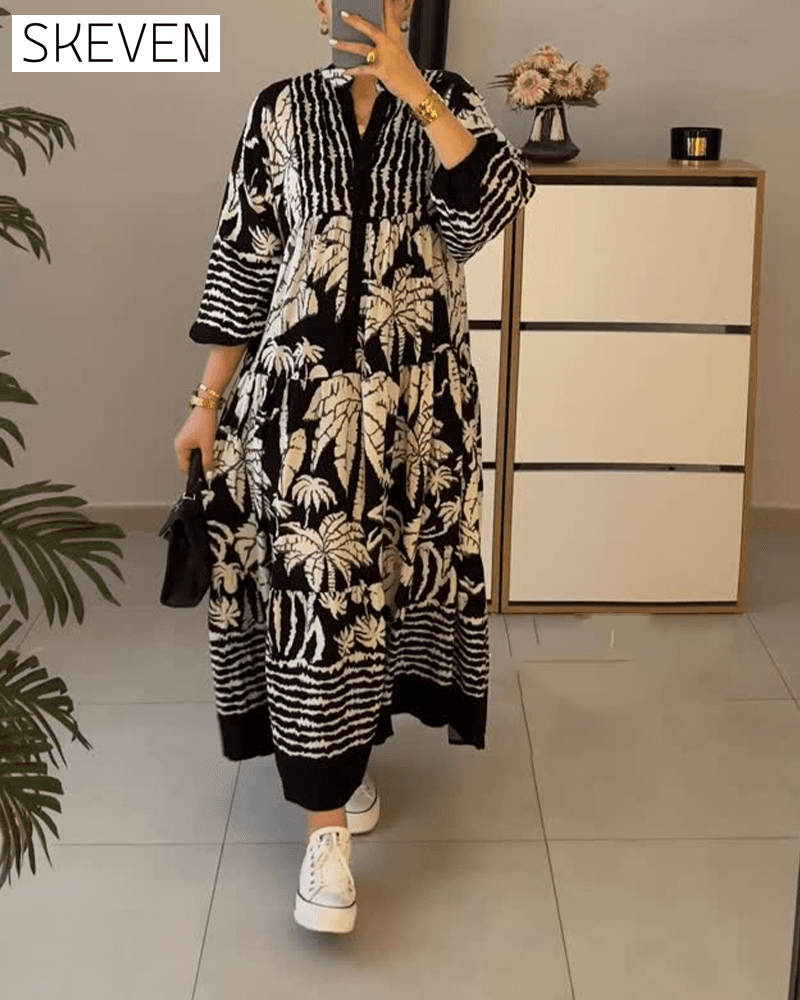 Casual Loose Printed Dress