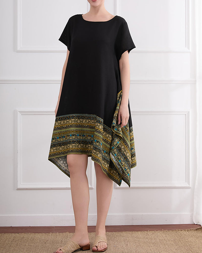 Bohemian Asymmetric Hem Dress
