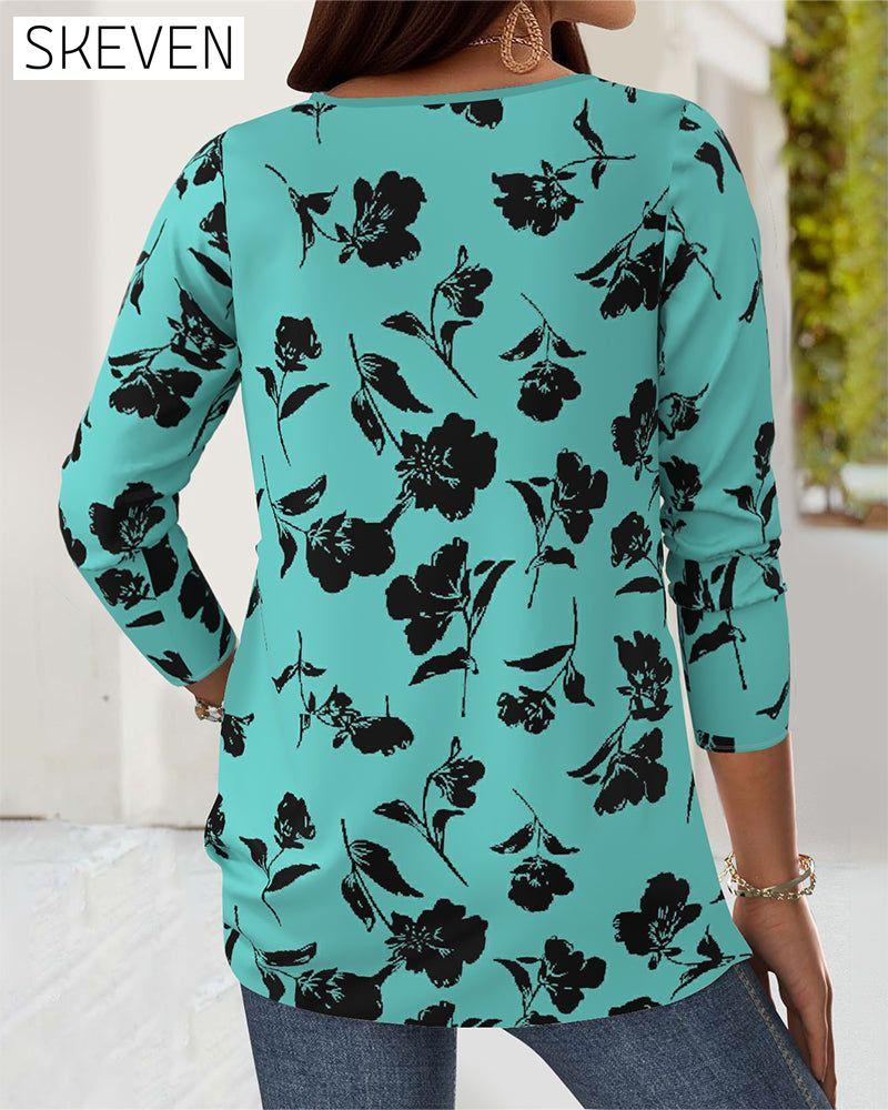 Modische Bluse mit Knopfdruck