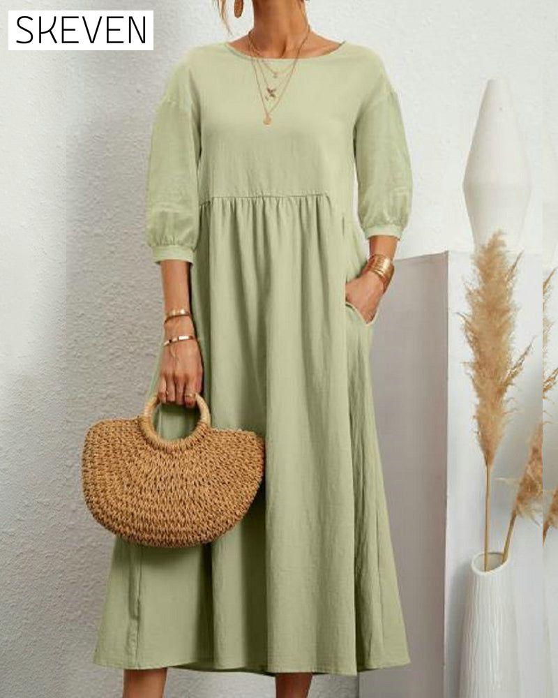 robe en coton et lin