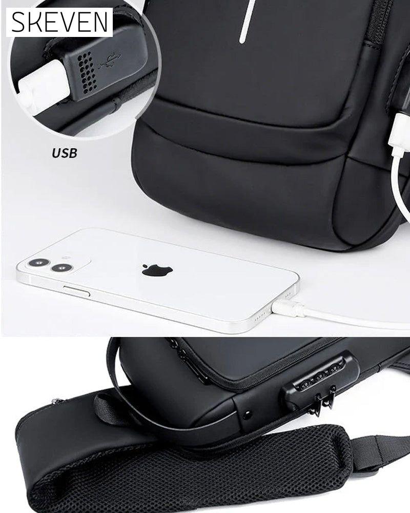 Password anti-theft chest bag