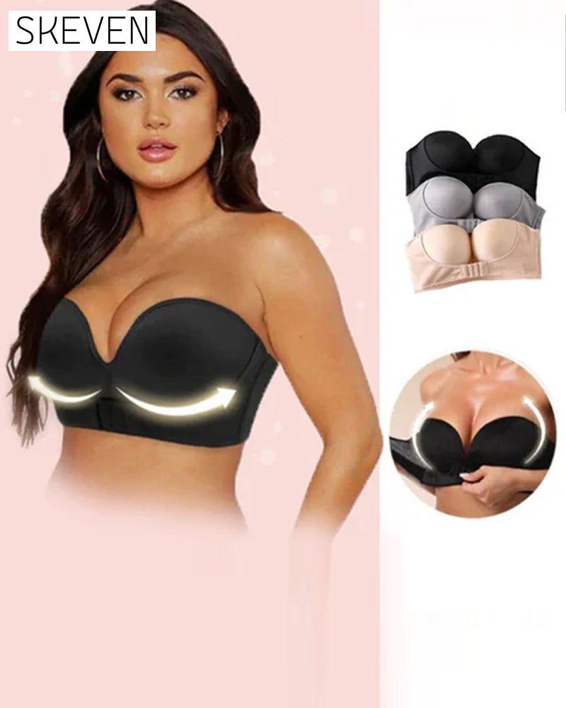 Soutien-gorge sans bretelles avec boucle sur le devant