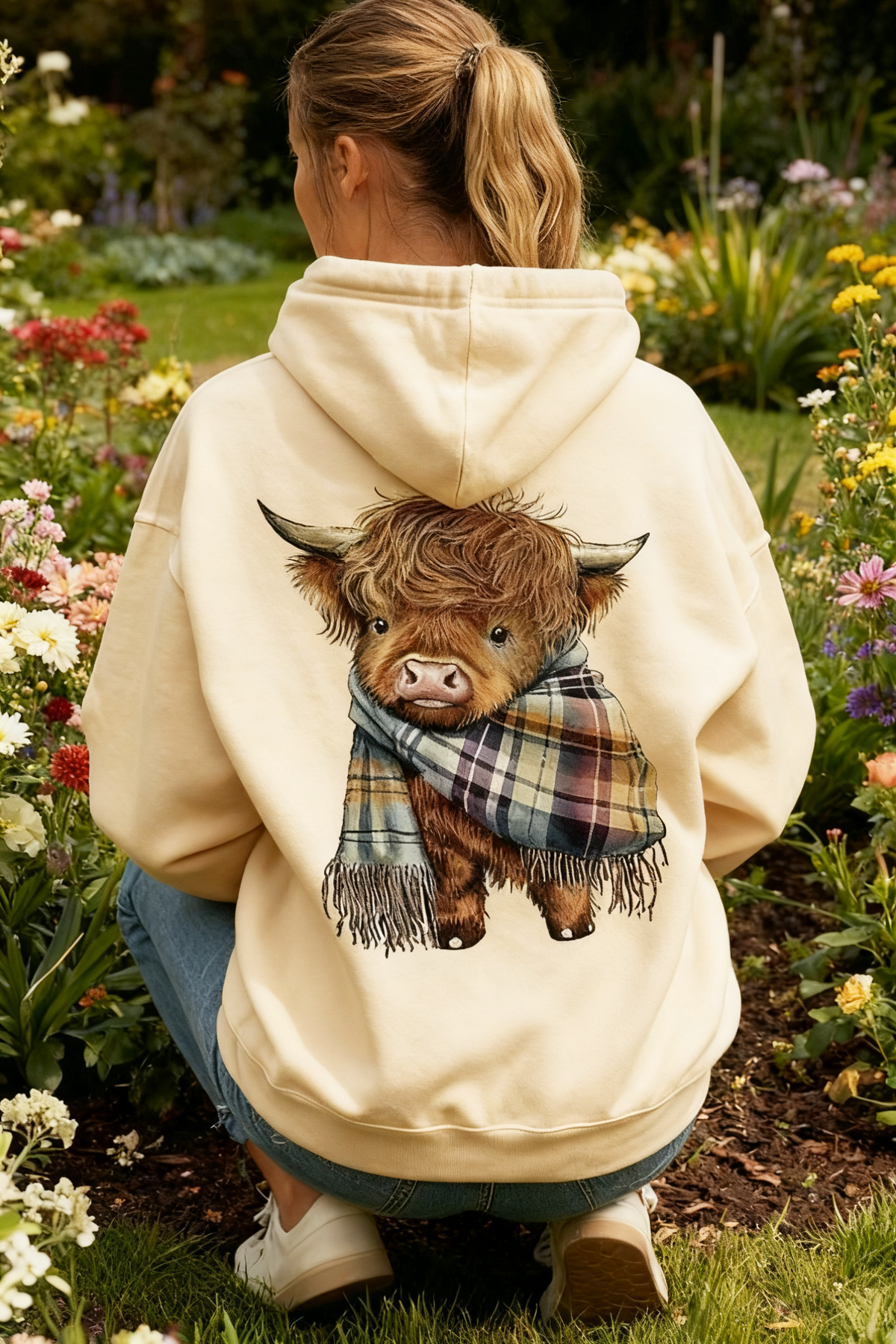 🎄🎅2026 CHRISTMAS SALE 70% OFF!!🎁Cute Highland Cow Cozy Fleece-Lined Hooded Sweatshirt🦬