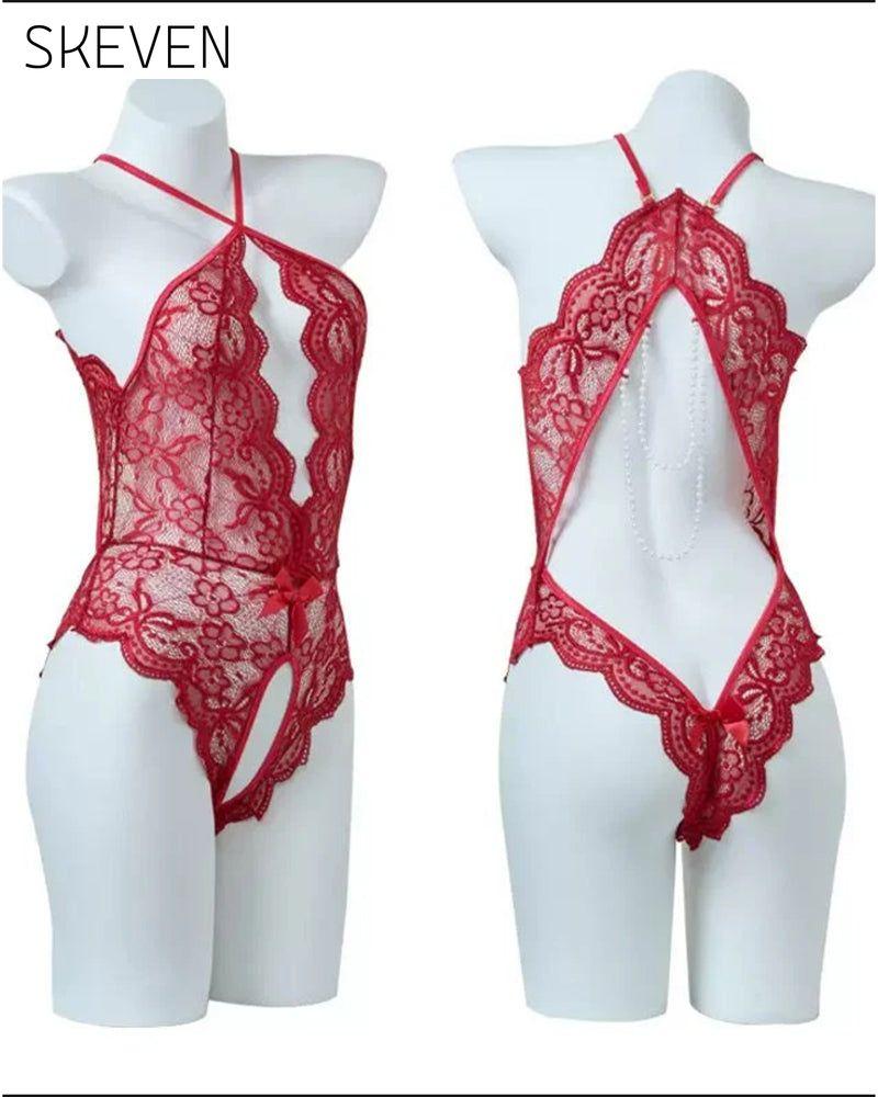 Lace Backless One-Piece Lingerie