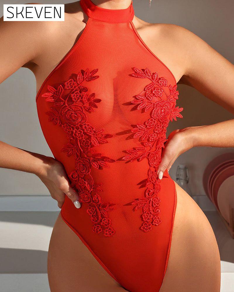 Sexy see-through bodysuit
