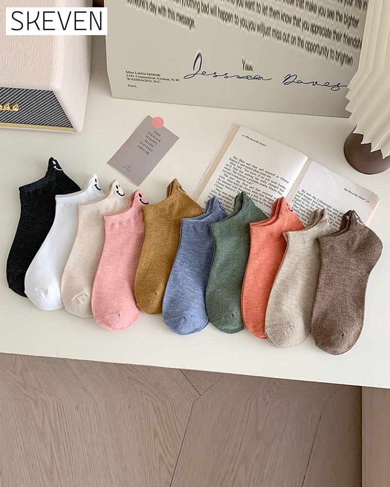💖 Cute Face Ankle Socks – Bring Joy to Your Every Step