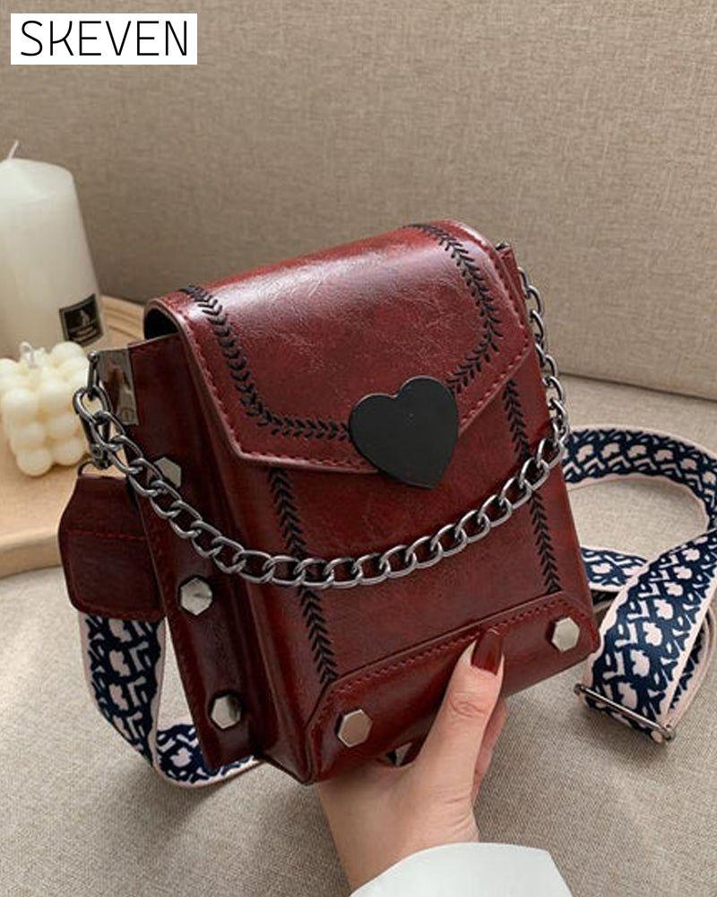 Mini-Kettentasche für Damen